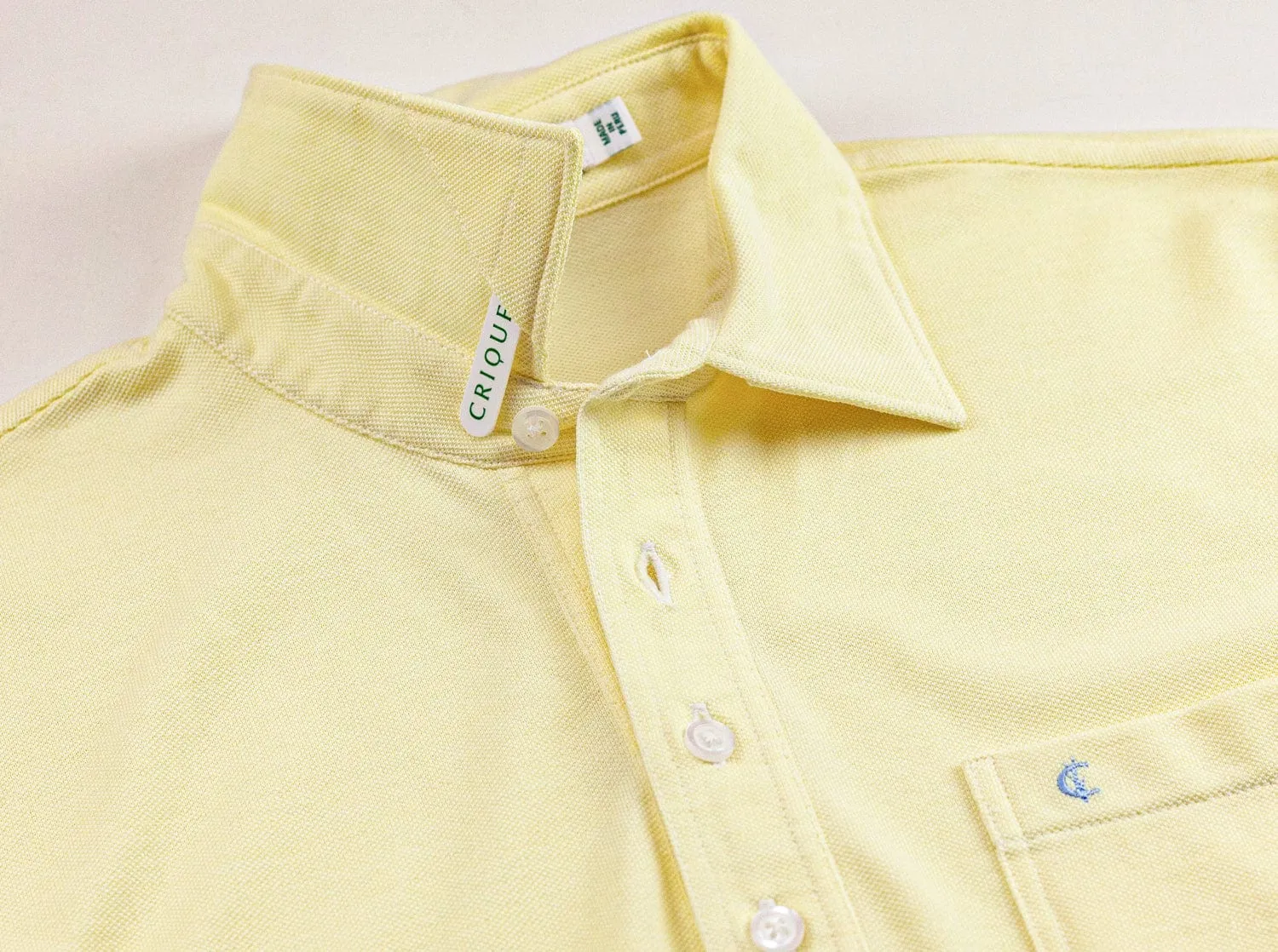 Oxford Pique Players Shirt - Lemon