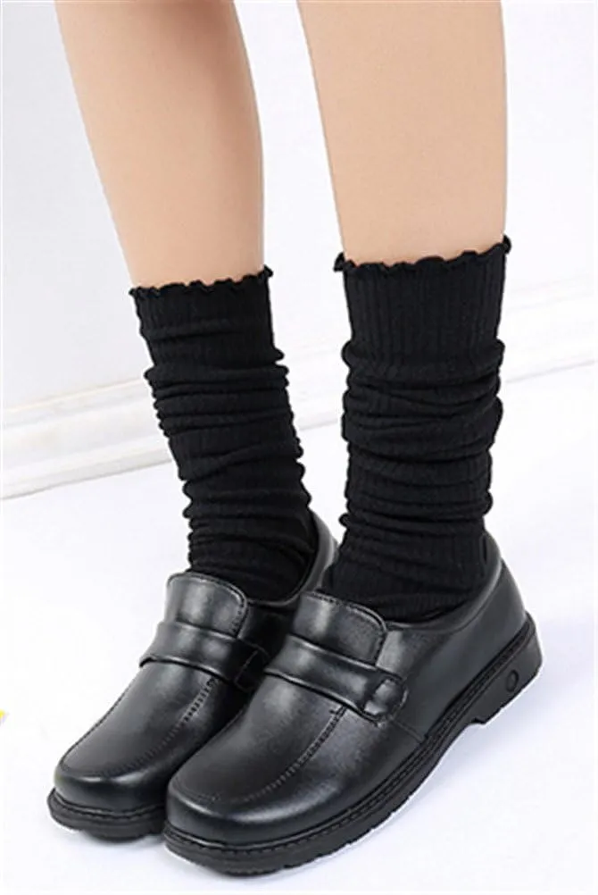 Oxford Shoes Women Heels, JK School Uniform Dress Shoes Japanese Anime Cosplay Use