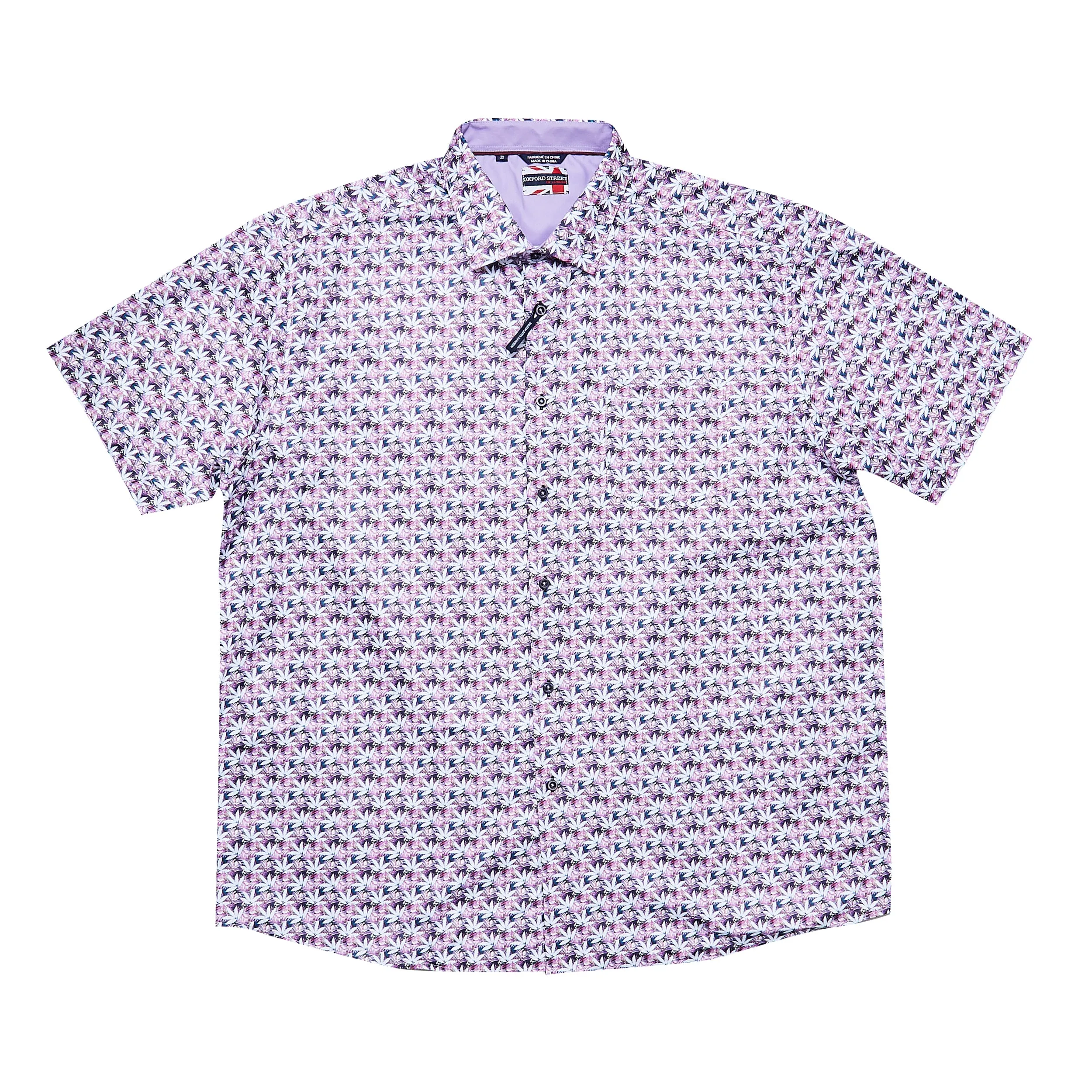 Oxford Street Black Ice Short sleeved Sport Shirt