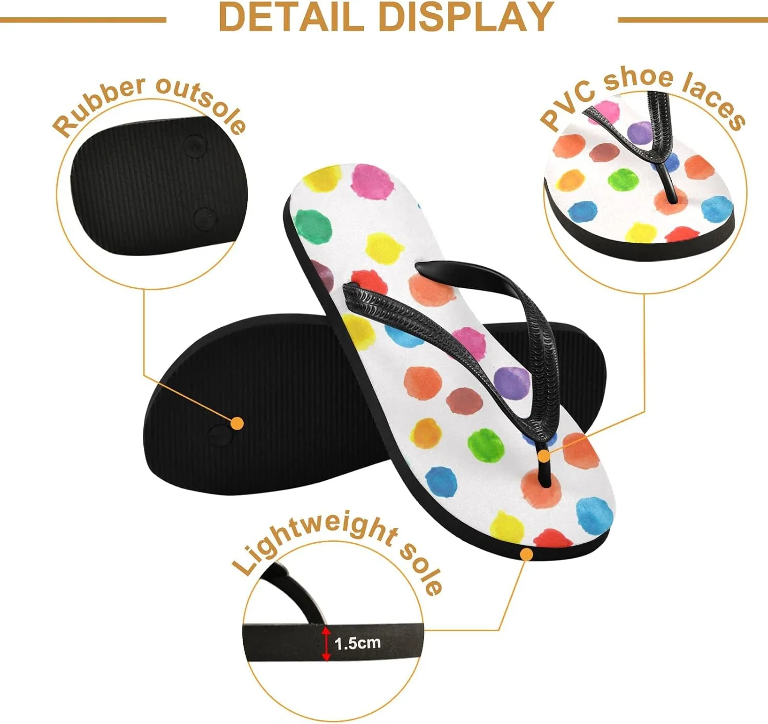 Oyihfvs Flip Flops Flip Sandal Home Slippers Hotel Spa Bedroom for Men Women XS-XXL