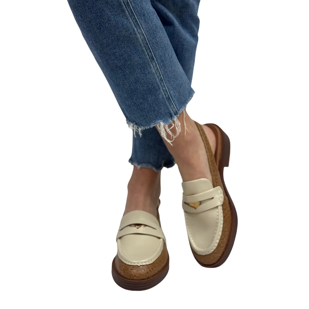 PAIINTED VINTAGE in Bone   Camel