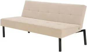 Panana Modern Convertible Futon Sofa Bed for Compact Small Space Living Room Apartment (Cream)