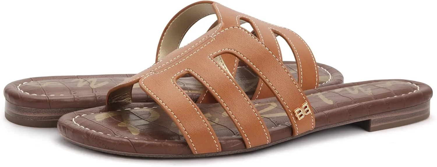 PARTY Women's Slide Sandals - Summer Open Toe H-Band Flat Sandal for Women, Slip On Casual Dressy Beach Ladies Sandal