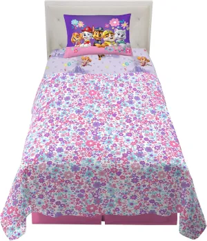 Paw Patrol Girls Kids Bedding Super Soft Microfiber Sheet Set, Twin, (Official) Nickelodeon Product By Franco