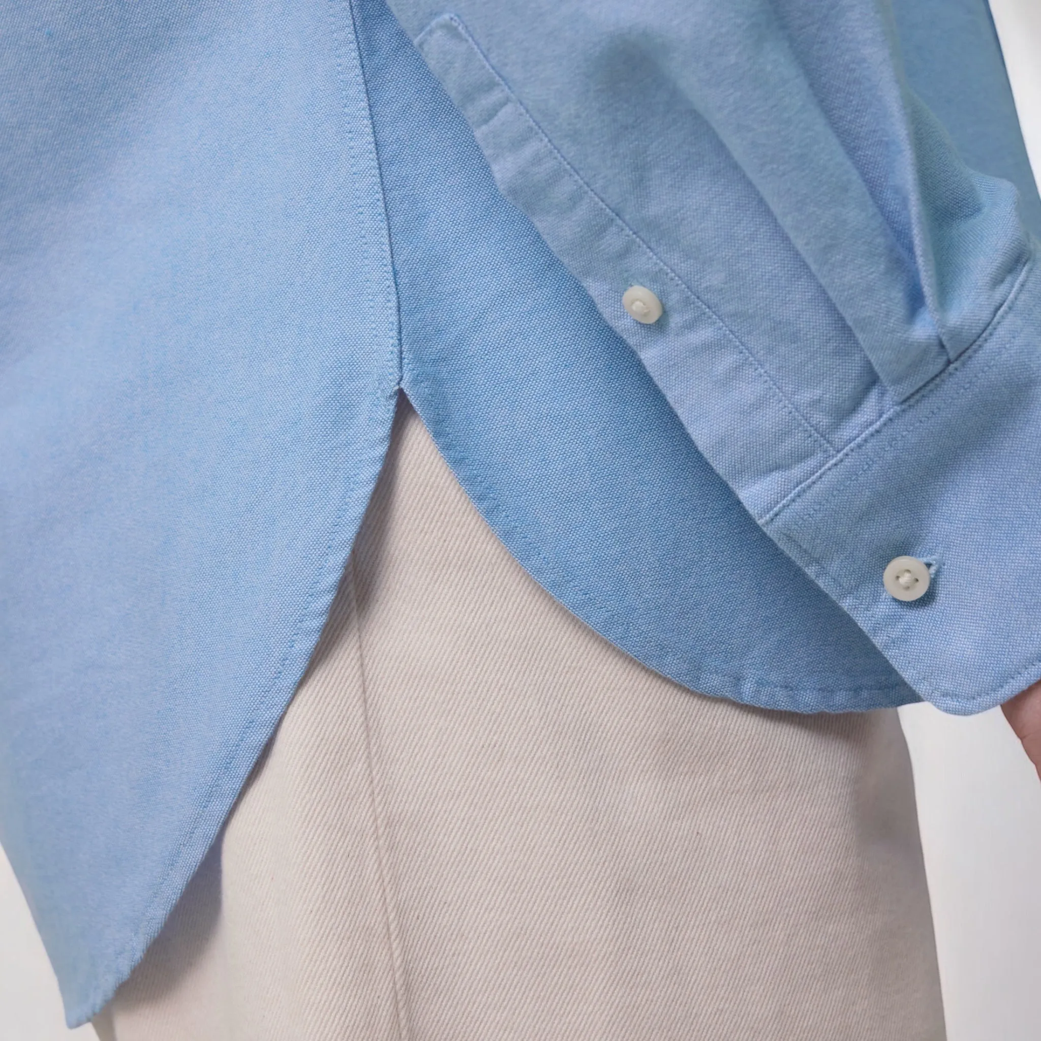 Personalised left chest embroidered women's classic fit organic cotton 'Oxford' shirt - choose your own font & thread colour