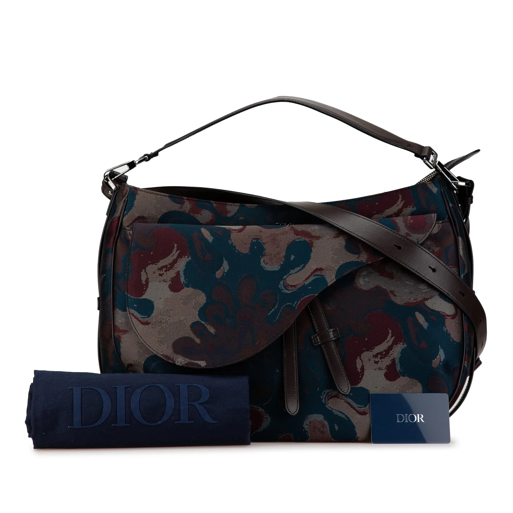 Peter Doig Denim Camouflage Soft Saddle Bag