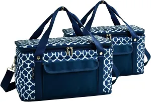 Picnic at Ascot 42 Can Capacity Semi Rigid Collapsible Leakproof Cooler- Designed & Quality Approved in The USA - 2 Pack