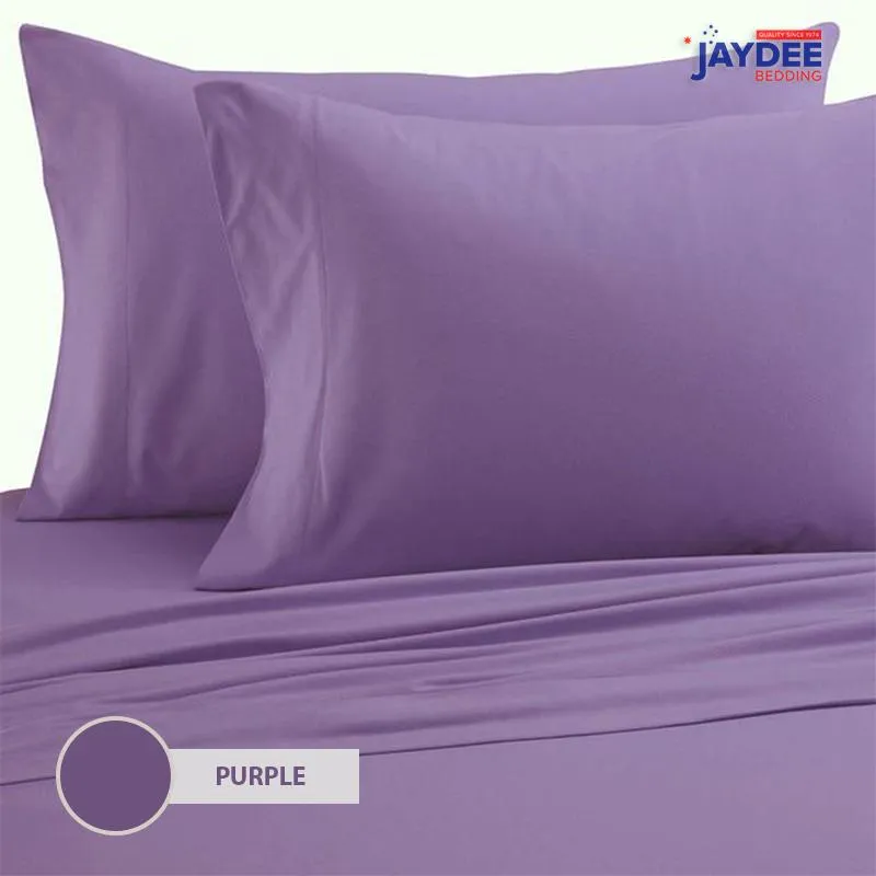 Plain Ultra Soft 4pcs Elastic Fitted Bed Sheet Set