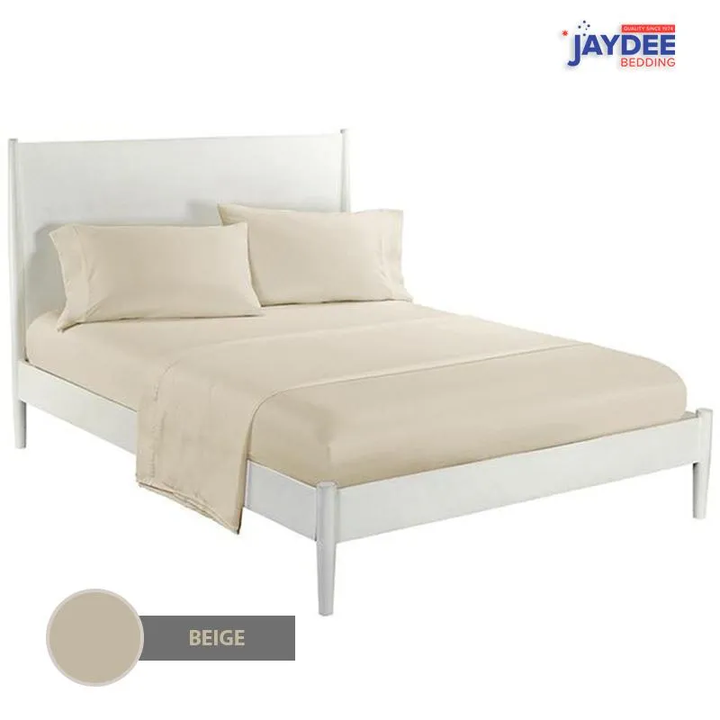 Plain Ultra Soft 4pcs Elastic Fitted Bed Sheet Set