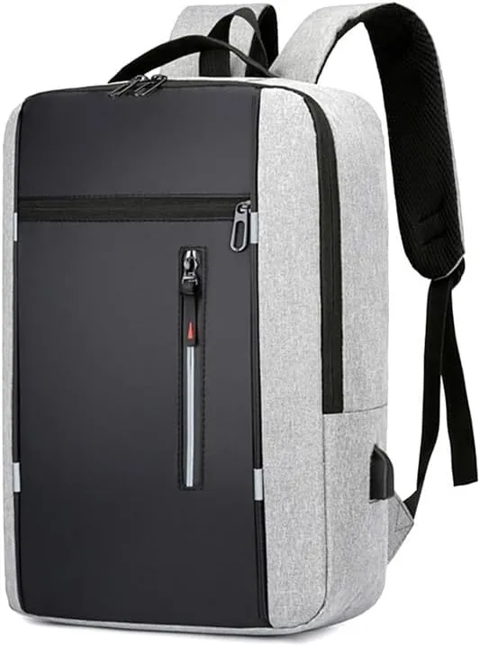 Portable Backpack Camping Travel Bag Business Daypack with USB Charging Port Fit 15.6 Inch Laptops for Men Women(1)