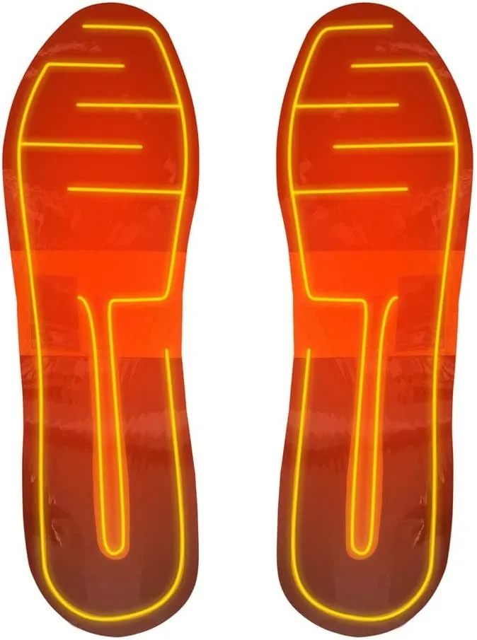 Portable USB Electric Heating Insoles Foot Warmer Washable Heated Winter Warm Shoe-pad Cuttable Thermal Insole (Color : A, Size : One Size) (A One Size)