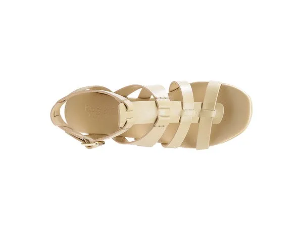 RAG&CO Windrush Cage Wedge Leather Sandal