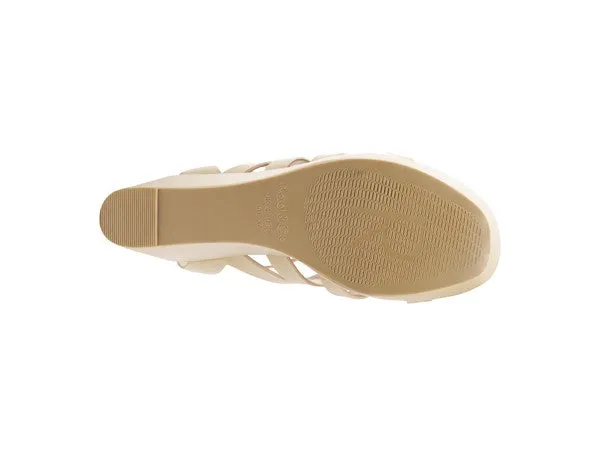 RAG&CO Windrush Cage Wedge Leather Sandal
