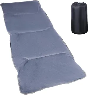 REDCAMP Folding Cot Pads for Sleeping Thick, Soft Comfortable Corduroy Cotton Camping Cot Mattress Pad for Backpacking Hiking, Grey 75x28 inches