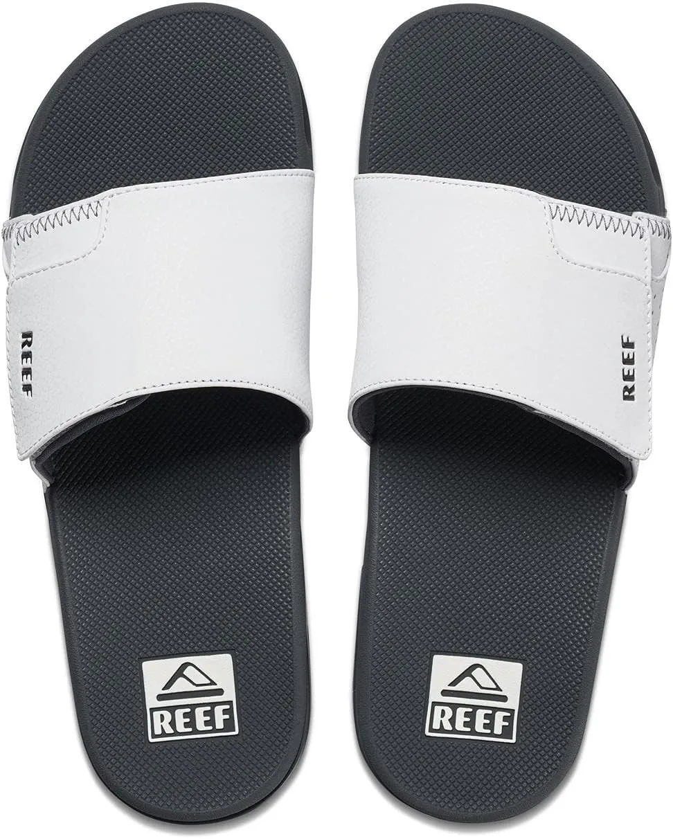 REEF Fanning Slide Men's Bottle Opener Sandal, Arch Support, Durable Outsole, Water Friendly