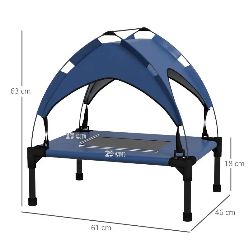 Rootz Outdoor Dog Bed - Pet Bed - Elevated Dog Cot - UV & Water Resistant - 61cm x 46cm x 63cm