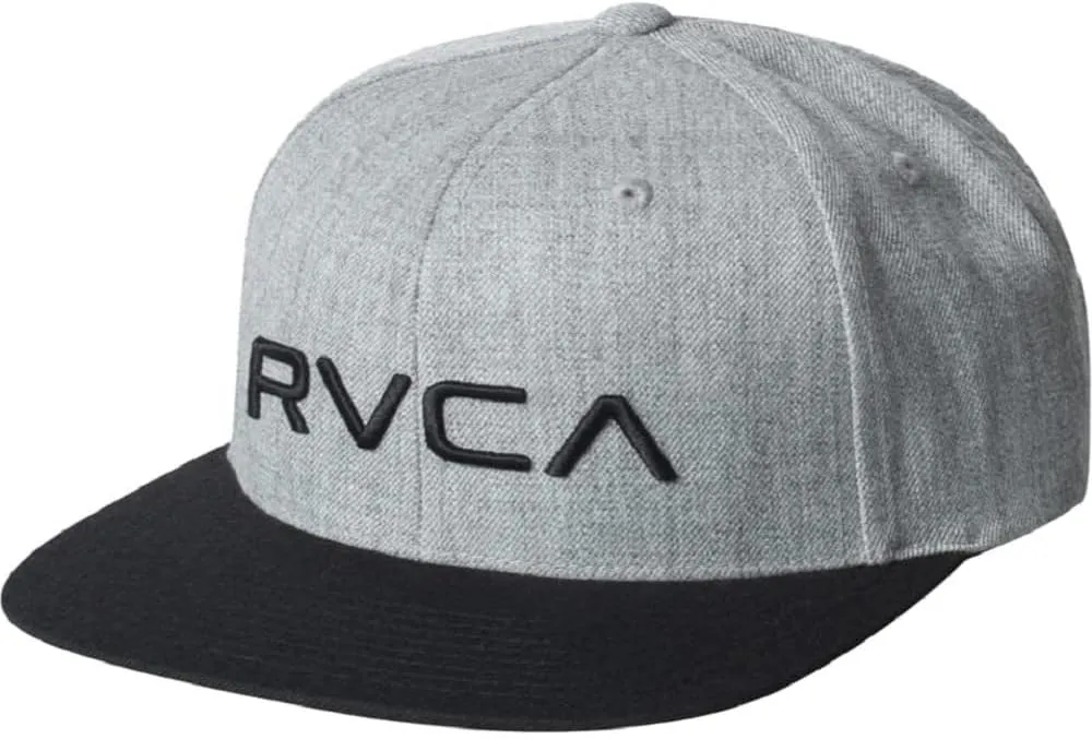RVCA Boys' Adjustable Twill Straight Brim Snapback Hat