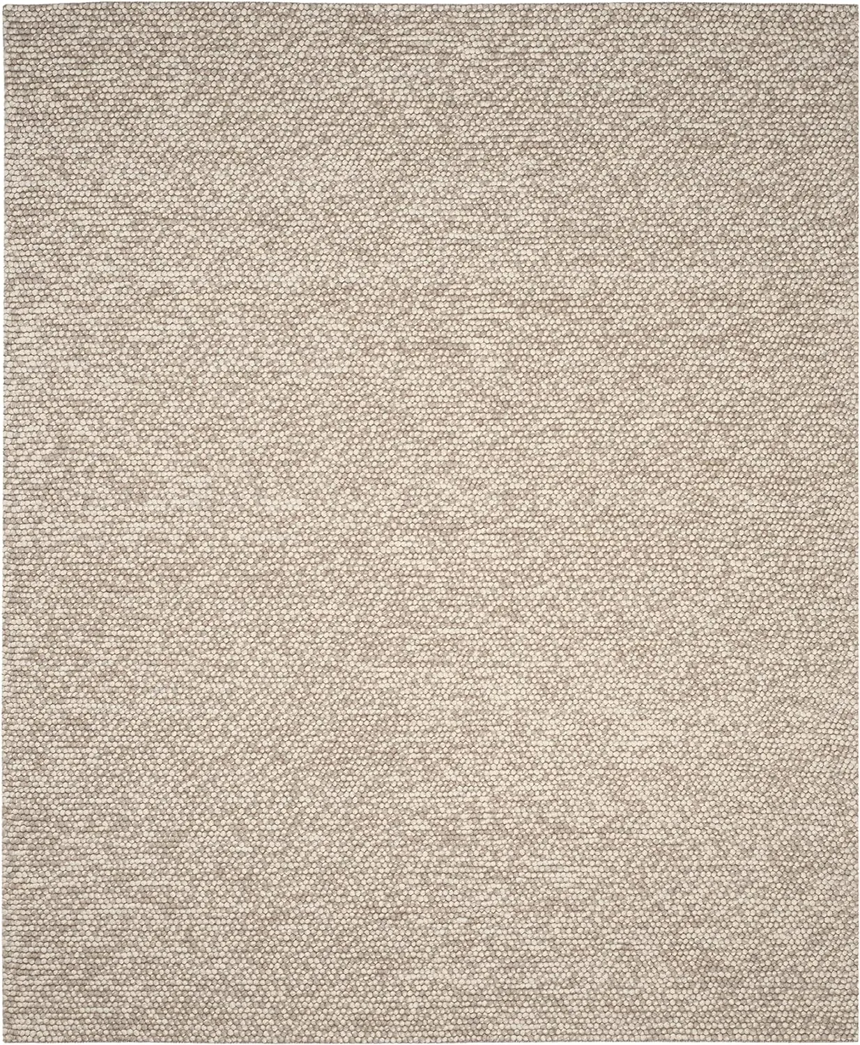 SAFAVIEH Natura Collection Area Rug - 9' x 12', Beige, Handmade Wool, Ideal for High Traffic Areas in Living Room, Bedroom (NAT620B)