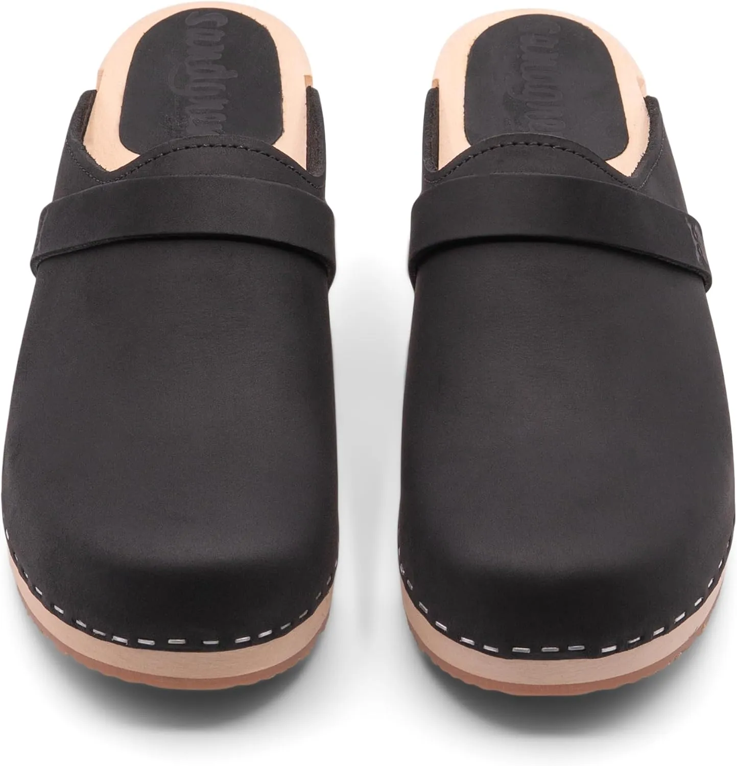 Sandgrens Handmade Swedish Wood Clogs for Women, Low Heel Mule | Tokyo
