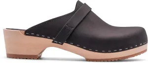 Sandgrens Handmade Swedish Wood Clogs for Women, Low Heel Mule | Tokyo
