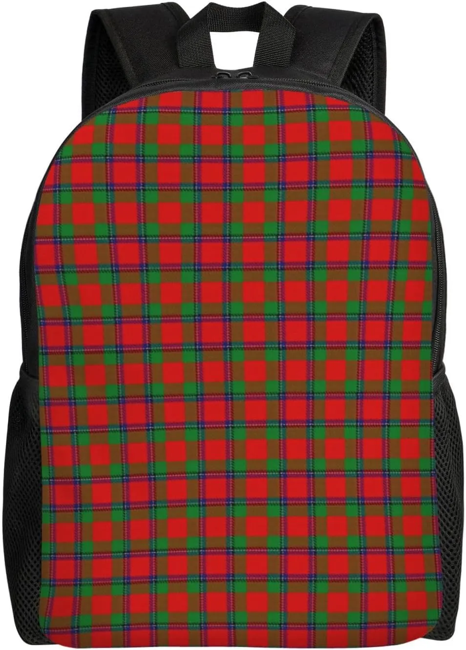 Scottish Clan Sinclair Tartan Plaid Minimalist Laptop Backpack – Waterproof Business Travel Bag, Breathable Design, Modern Work & Leisure