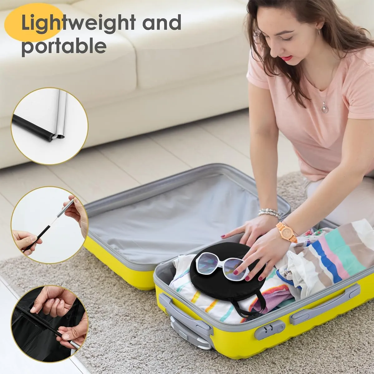 Sensory Tent Pop Up Tent Calm Corner for Kids Blackout Calm Down Cover for Autistic Child,Helps with Autism,SPD, Anxiety & Improve Focus(Black Coating,35.43"x35.43"x35.43")