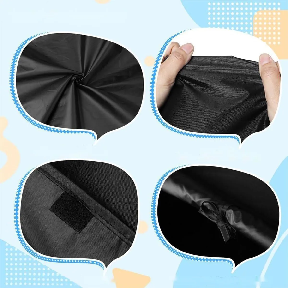 Sensory Tent Pop Up Tent Calm Corner for Kids Blackout Calm Down Cover for Autistic Child,Helps with Autism,SPD, Anxiety & Improve Focus(Black Coating,35.43"x35.43"x35.43")