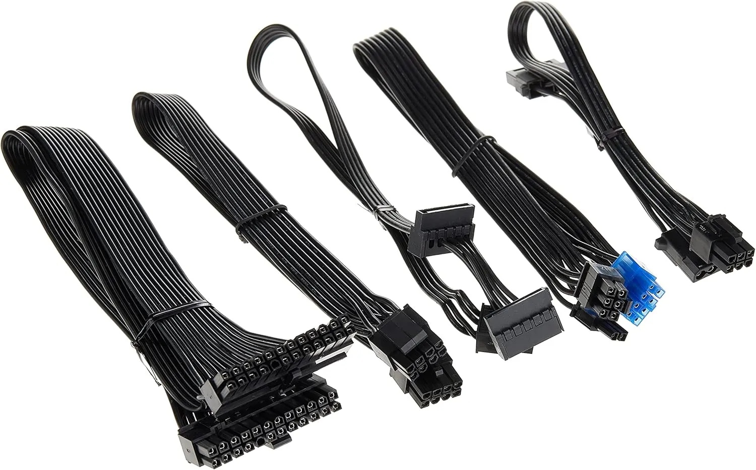 SilverStone Technology Flat Flexible Short Cable Set Designed for SilverStone Modular Power Supplies PP05-E