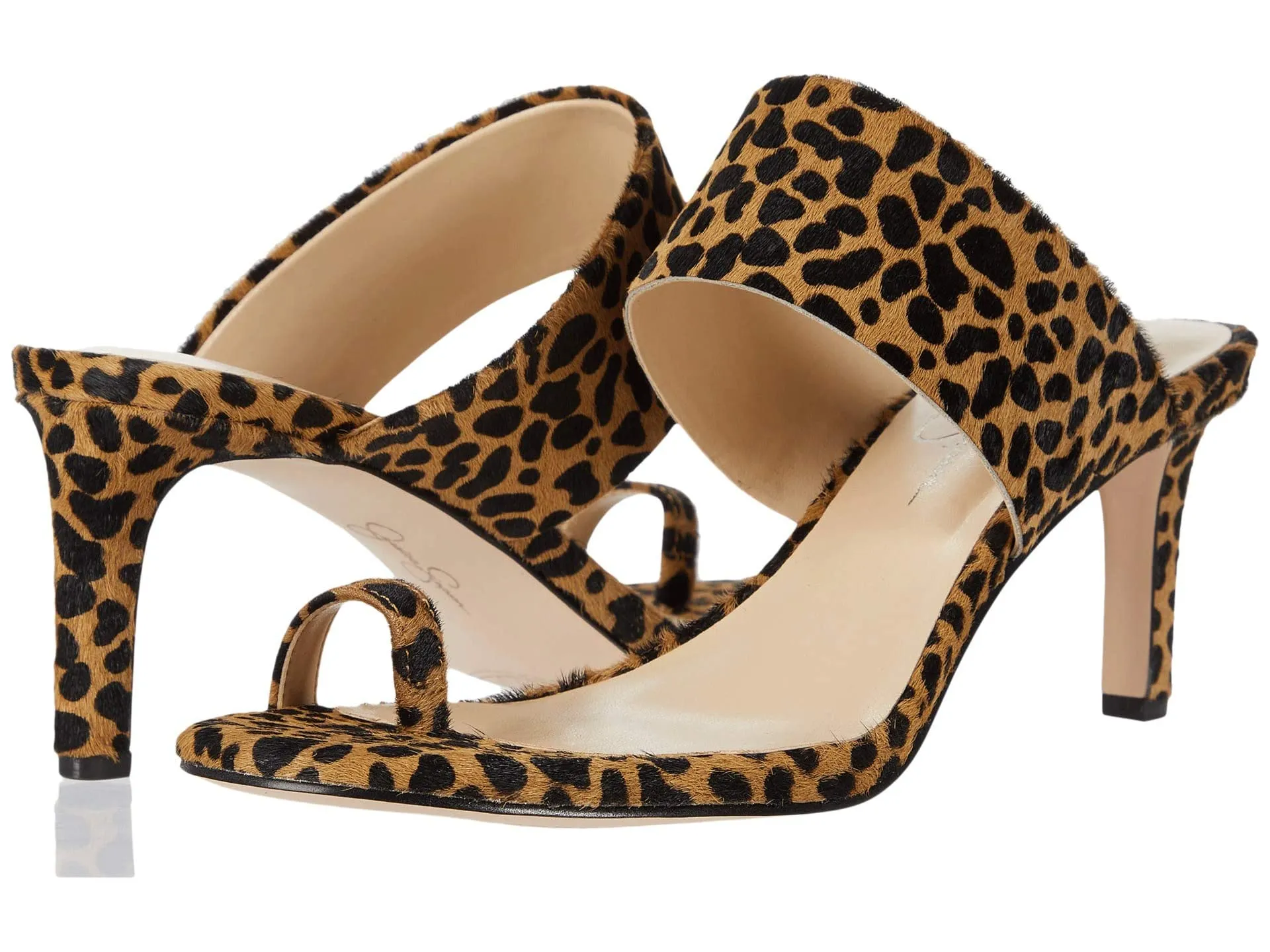 Simpson Open Jessica Haircalf Toe-Loop Mule LISSAH Sandals Slide 3 Best-seller sale Slashed prices Toe Natural