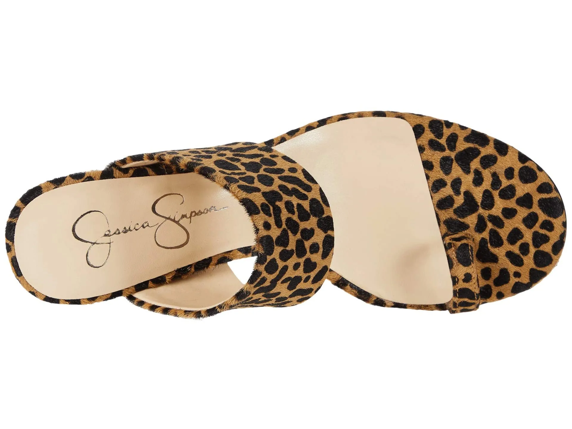 Simpson Open Jessica Haircalf Toe-Loop Mule LISSAH Sandals Slide 3 Best-seller sale Slashed prices Toe Natural