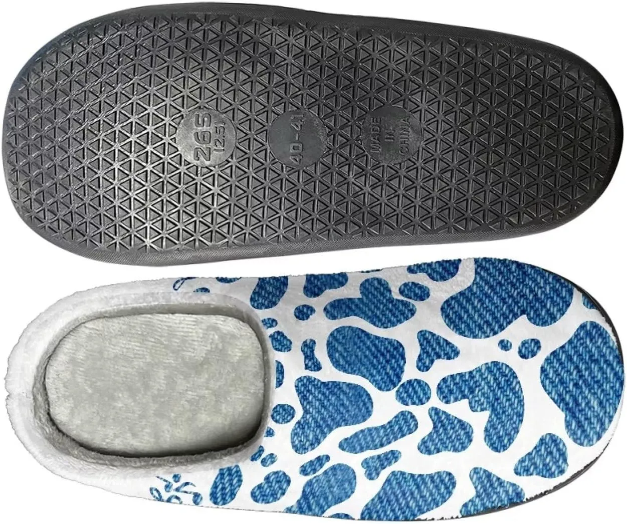 Slippers for Women Indoors and Outdoors, Mens Comfy Flannel Warm Slippers Flat Clogs Winter House Slippers