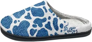 Slippers for Women Indoors and Outdoors, Mens Comfy Flannel Warm Slippers Flat Clogs Winter House Slippers