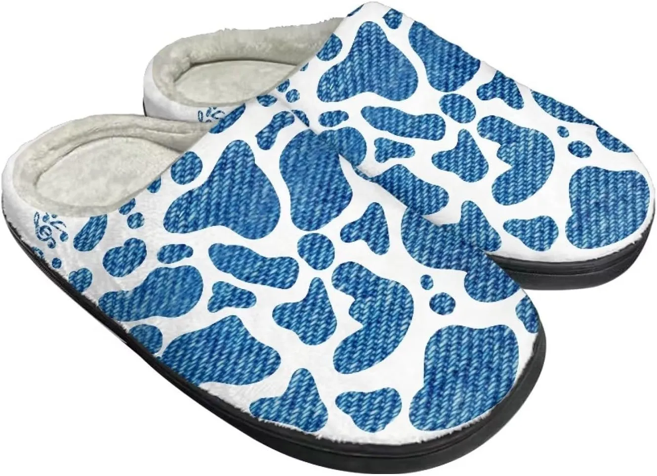 Slippers for Women Indoors and Outdoors, Mens Comfy Flannel Warm Slippers Flat Clogs Winter House Slippers