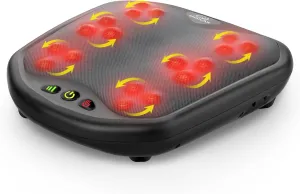 Snailax Shiatsu Foot Massager with Heat, FSA HSA Eligible, Washable Cover Kneading Foot & Back Massager, Heated Foot Warmer, Electric Feet Massager Machine for Plantar Fasciitis,Foot