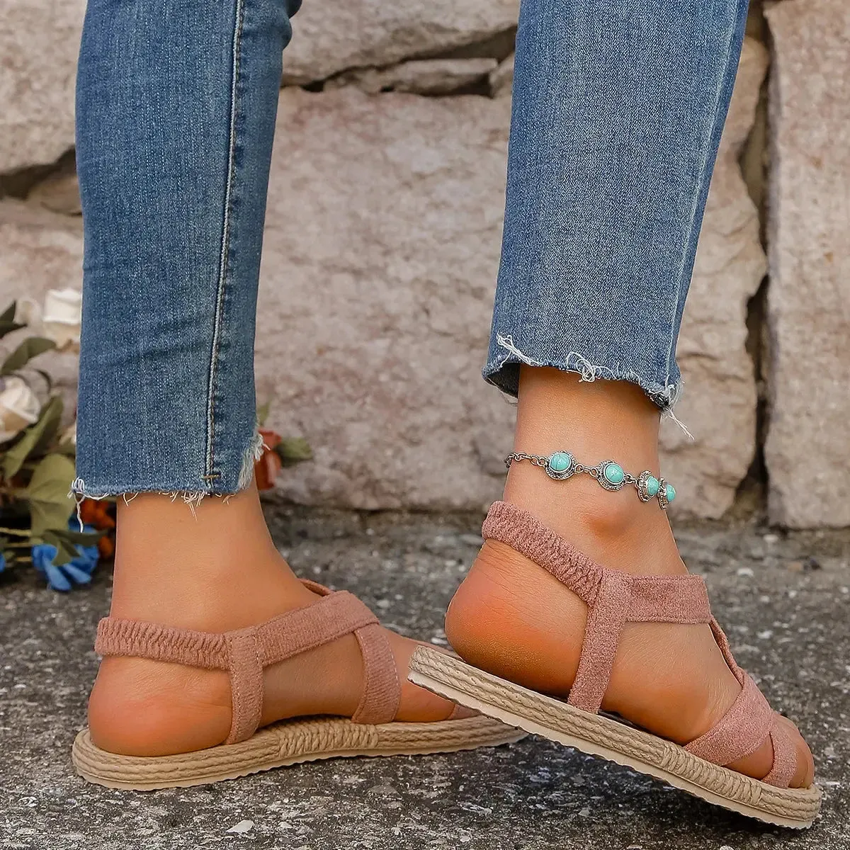 Soft Soled Flat Sandals | Monica