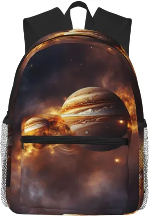 Solar System Jupiter Saturn Lightweight and Comfortable Backpack - Classic Stylish Day Bag, fit for Travel, Sports, Work