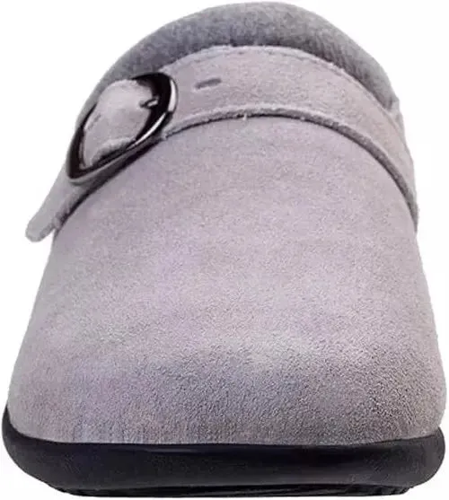 Spenco Woman's US Size 8.5 Ashley Gray Suede Mule Slide-On Shoe EURO Size 39