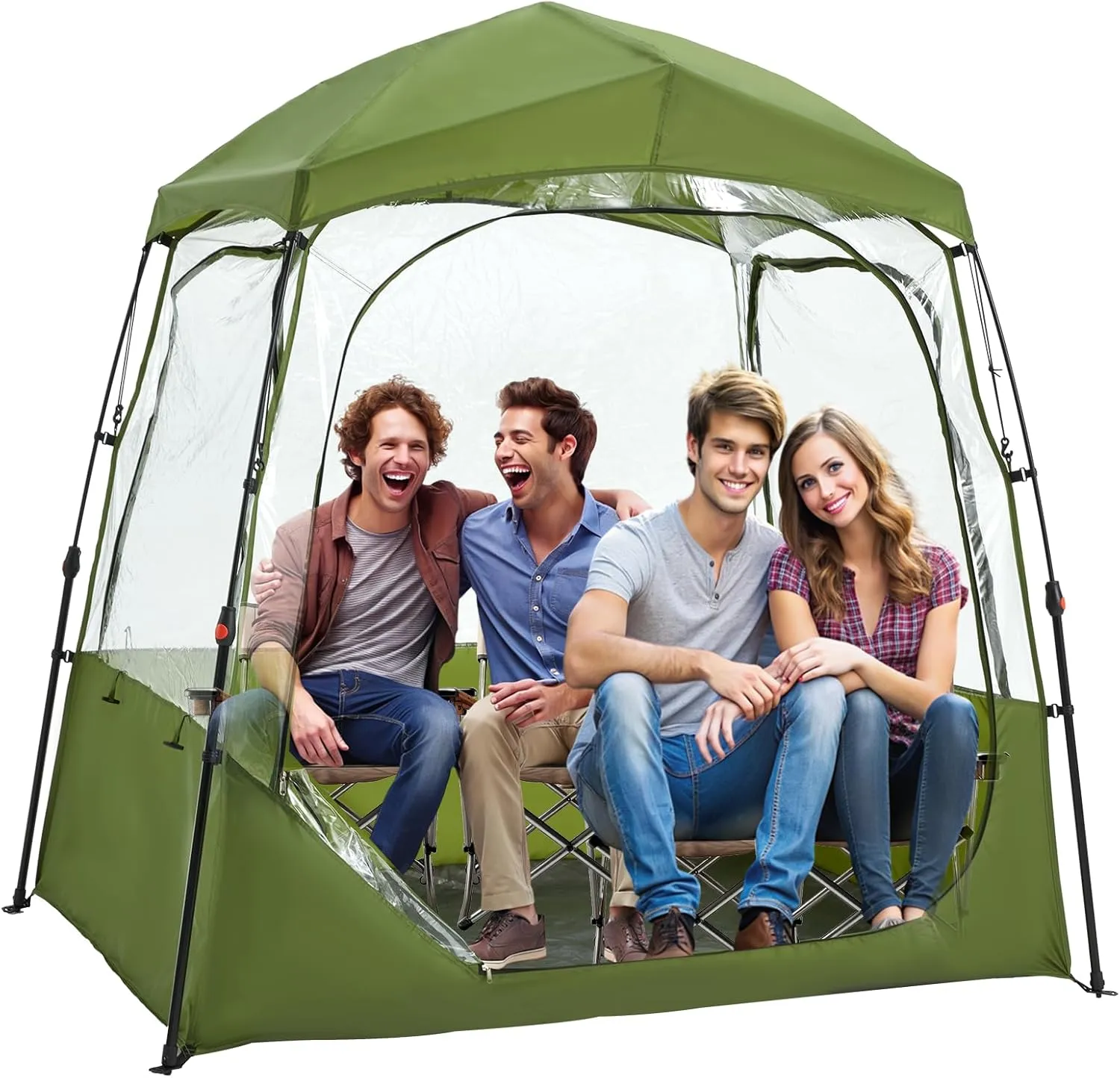 Sports Tent 2/3/4 Person, Instant Weather Proof Bubble Tent with Carry Bag, 540° Clear View Portable & Foldable Pop Up Tents Shelter for Watching Sports Events, Camping, Fishing