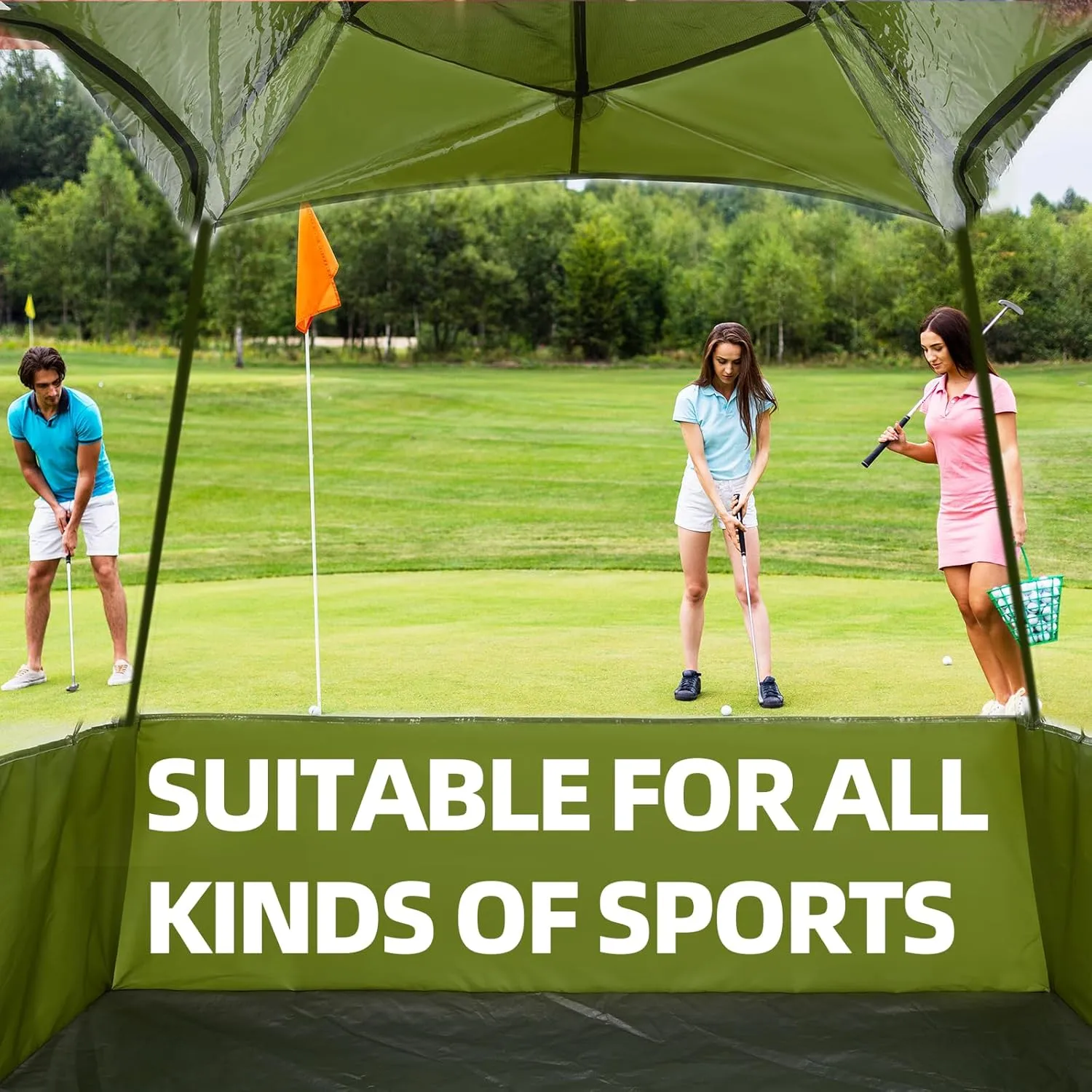 Sports Tent 2/3/4 Person, Instant Weather Proof Bubble Tent with Carry Bag, 540° Clear View Portable & Foldable Pop Up Tents Shelter for Watching Sports Events, Camping, Fishing