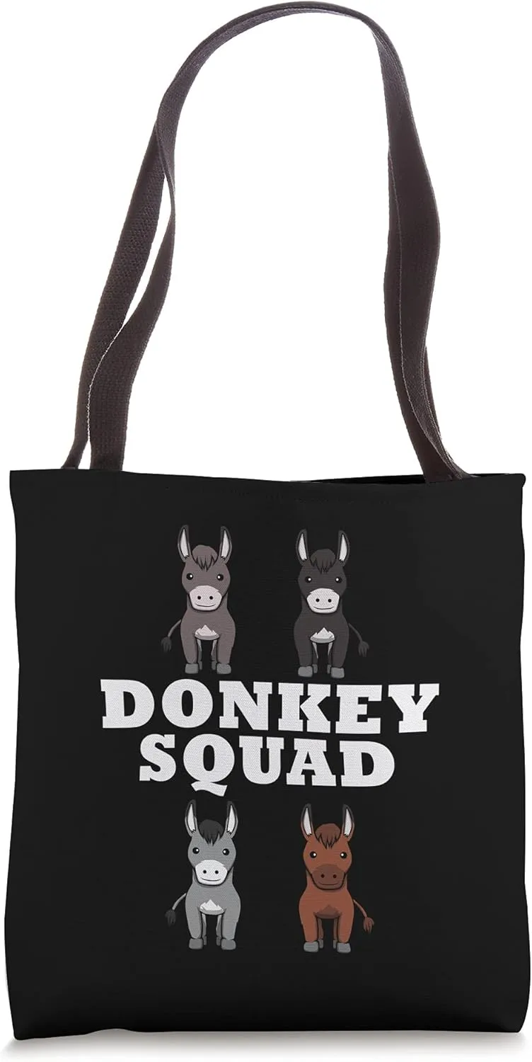 Squad Donkey Funny Mule for Donkey Fan Tote Bag