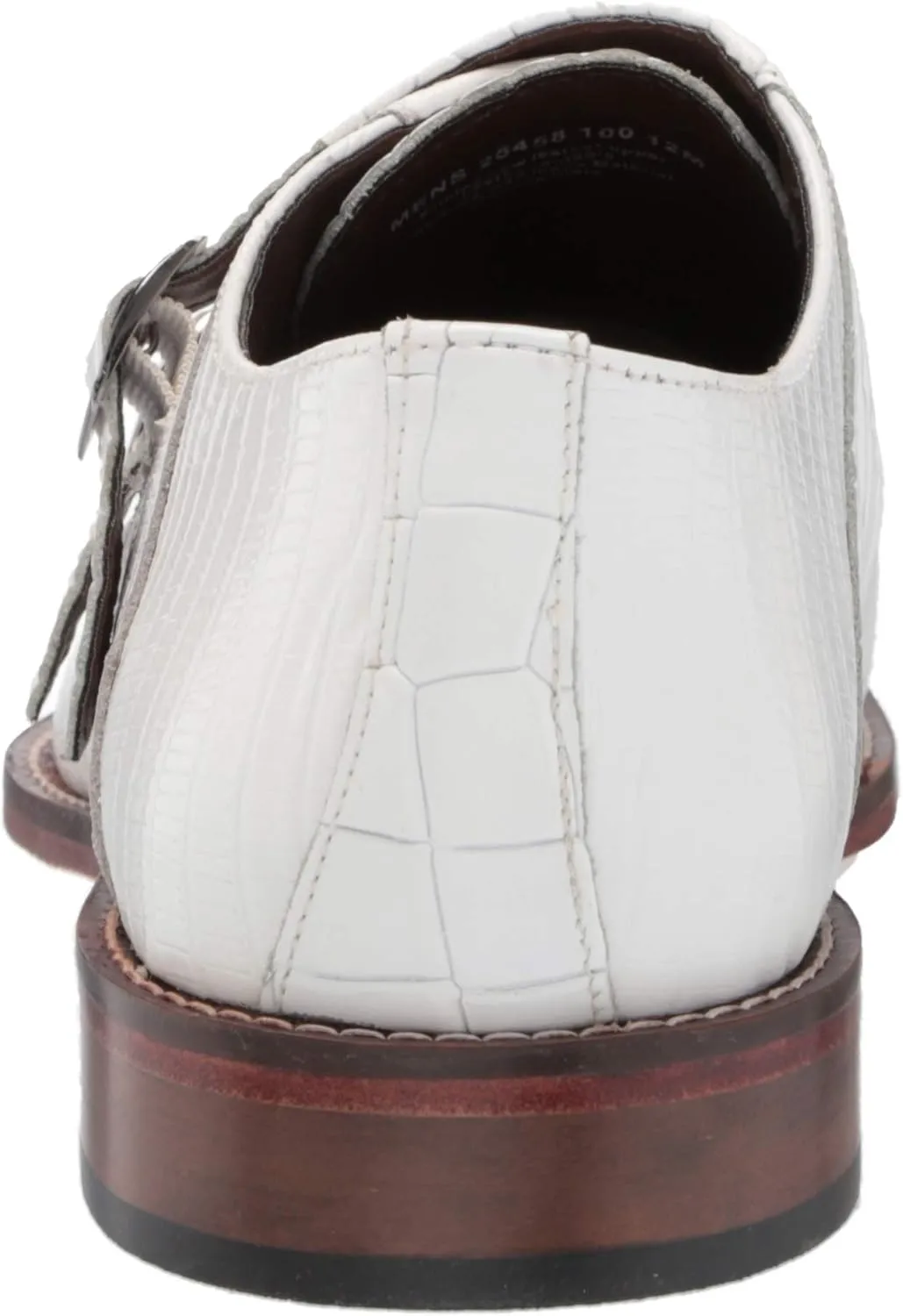 STACY ADAMS Men's Toscano Cap Toe Double Monk Strap Loafer