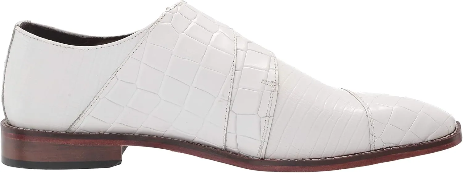 STACY ADAMS Men's Toscano Cap Toe Double Monk Strap Loafer