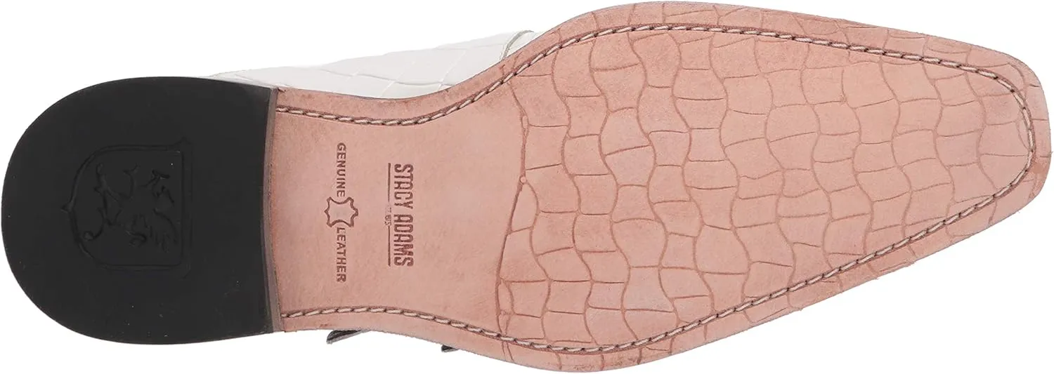 STACY ADAMS Men's Toscano Cap Toe Double Monk Strap Loafer