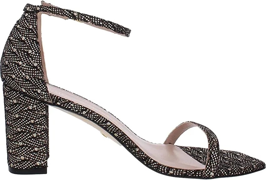 Stuart Weitzman Amelina Block Gold 10 M