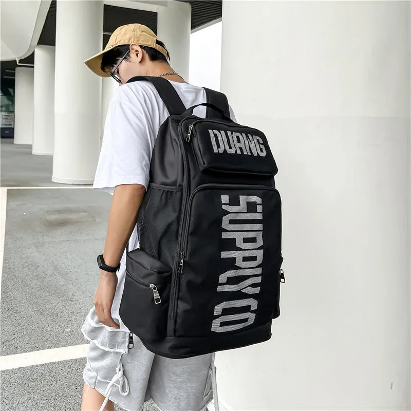 Style Black Street Male Female Korean Backpacks