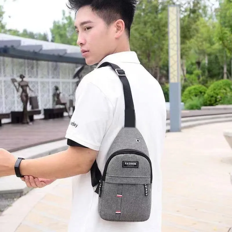 Stylish Durable Korean Cycling Oxford Cloth Men's Chest Bags