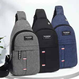 Stylish Durable Korean Cycling Oxford Cloth Men's Chest Bags