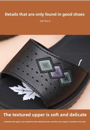 Summer mother sandals non-slip soft sole middle-aged and elderly women's shoes middle-aged flat sole summer flat heel comfortable grandma shoes for the elderly