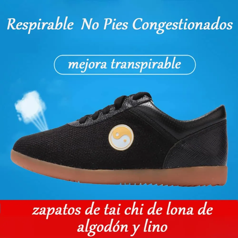 Tai Chi Martial Art Shoes,Suitable for Indoor and Outdoor Martial Arts, Badminton, Parkour, Table Tennis or Casual Street wear,