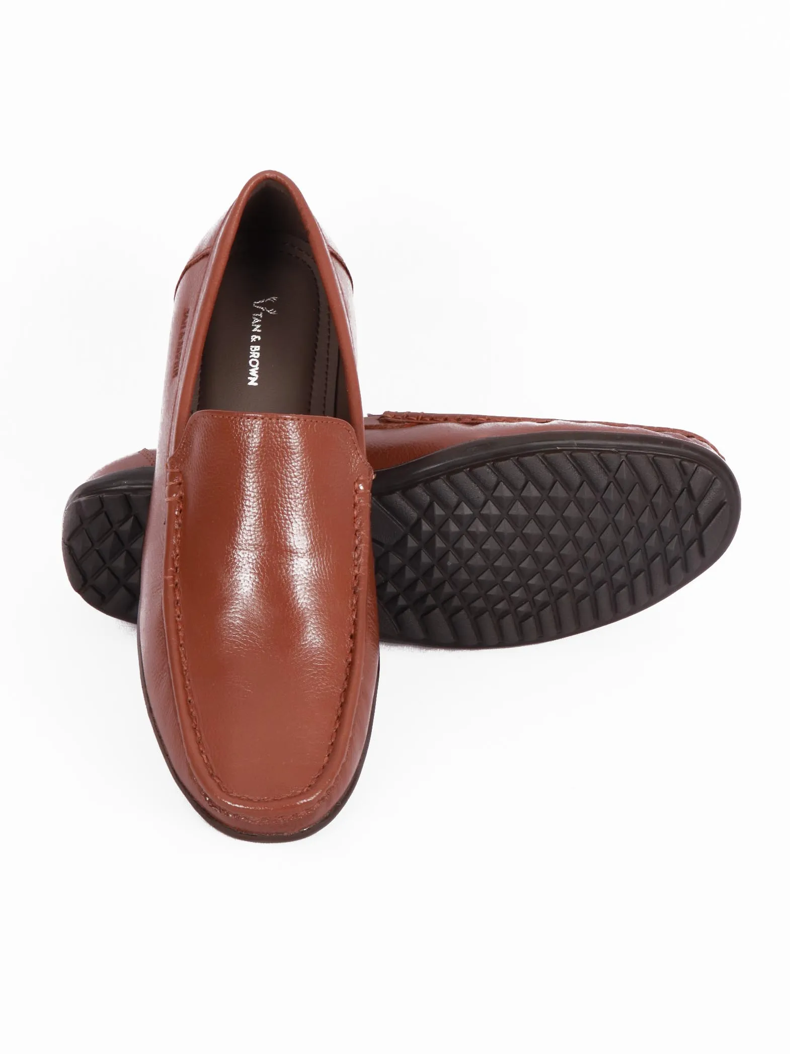 TAN & BROWN LOAFER